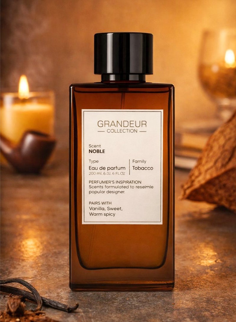لينيا دي بيلا عطر غراندور نوبل الفاخر للجنسين (Eau de Parfum) – 200 مل | مستوحى من الطابع العربي الأصيل، يتميز بنفحات التبغ الغنية المتناغمة مع الفانيليا، ليمنحك رائحة حلوة ودافئة مع لمسات من التوابل الشرقية - Image 5